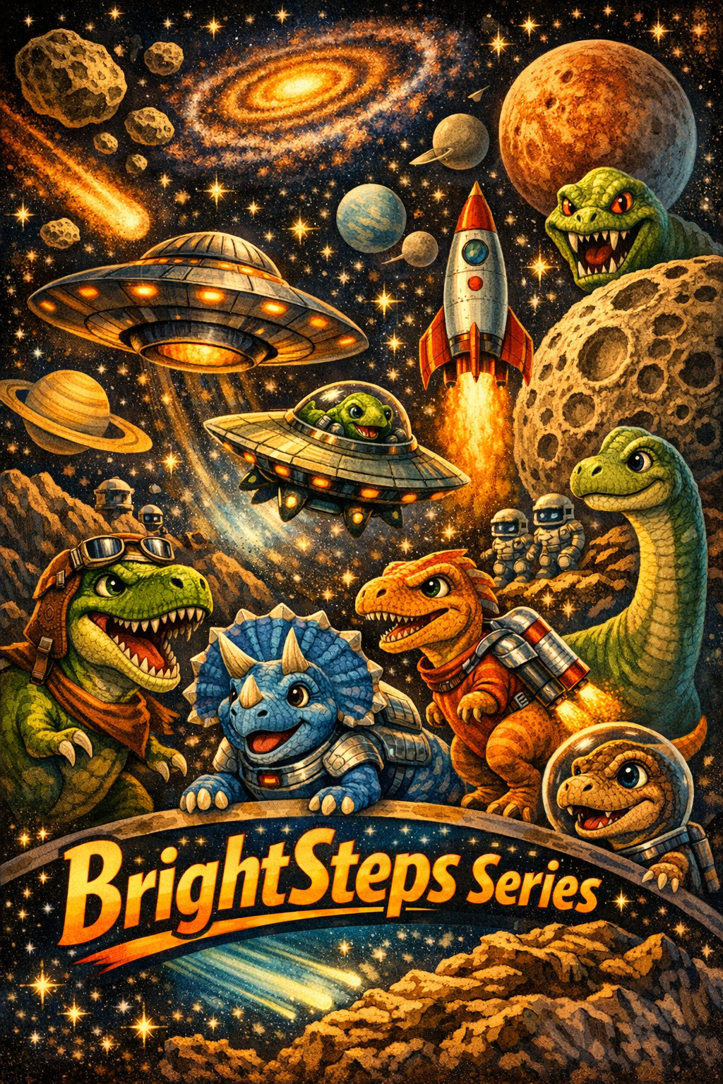 Space poster with di